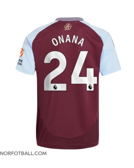 Billige Fotballdrakt Aston Villa Amadou Onana #24 Replika Hjemmedrakt 2024-25 Kortermet